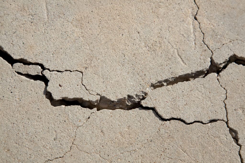 Concrete patio cracks